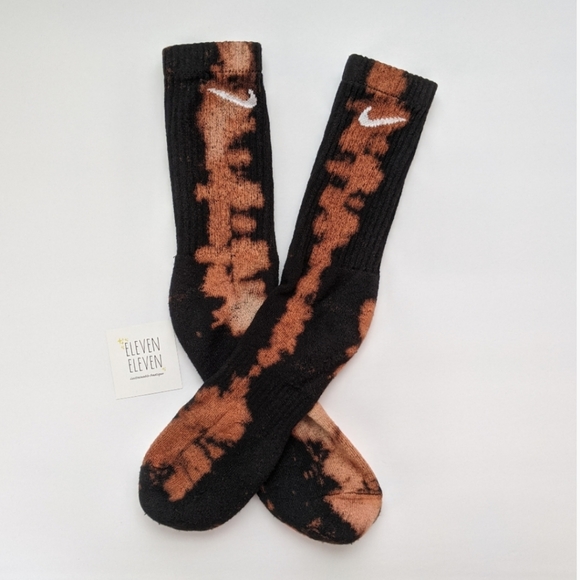 Nike Accessories - Nike bleach long socks new black Tye dye